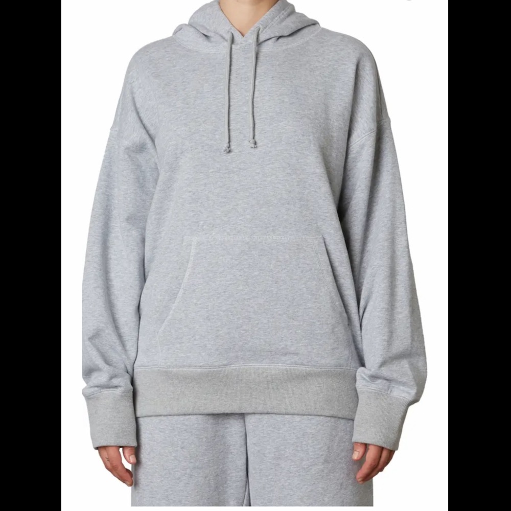 NWT NIA The Brand Ex-boyfriend Oversized Hoodie Sweatshirt Gray Size L